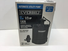 Load image into Gallery viewer, Everbilt UT03301 1/3 HP Automatic Utility Pump 1000026578
