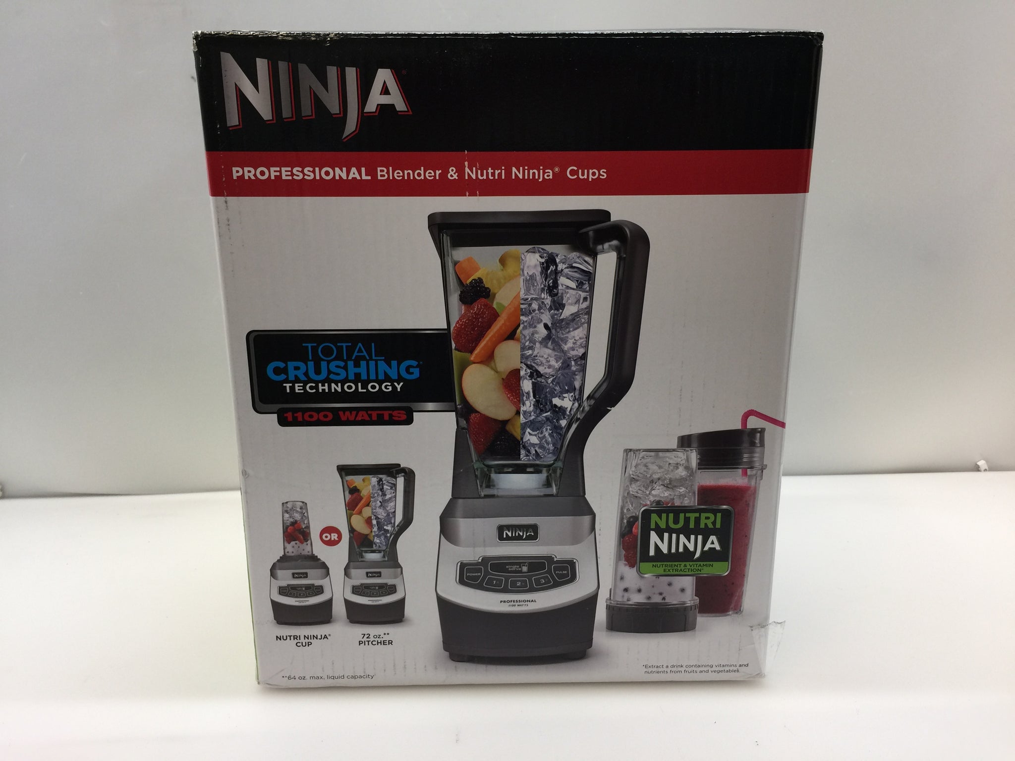 Ninja 72 Oz. Professional Blender with Nutri Ninja Cups - Power