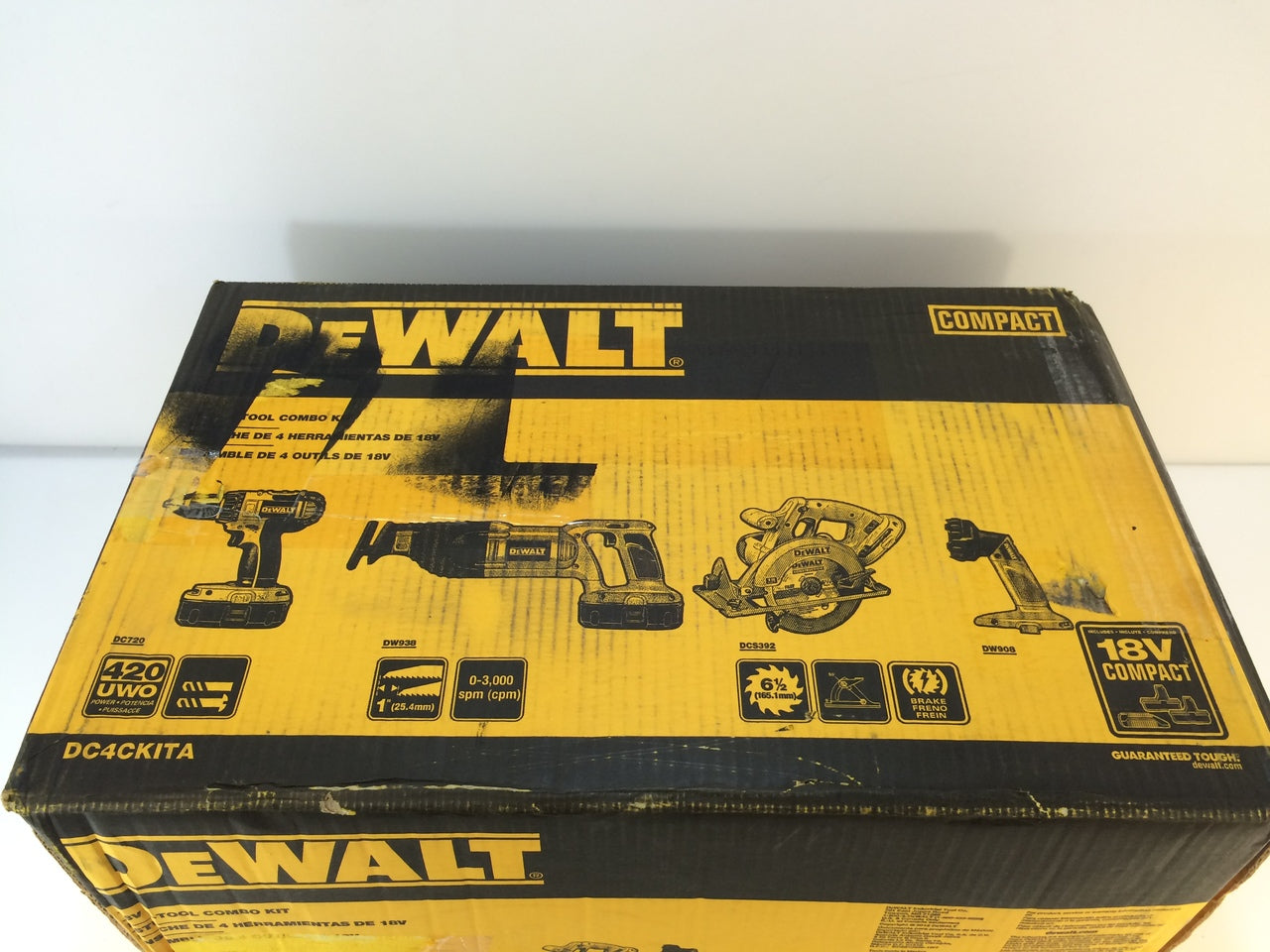 DEWALT DC4CKITA 18V NiCd Cordless Combo Kit 4 Tool NT Electronics LLC