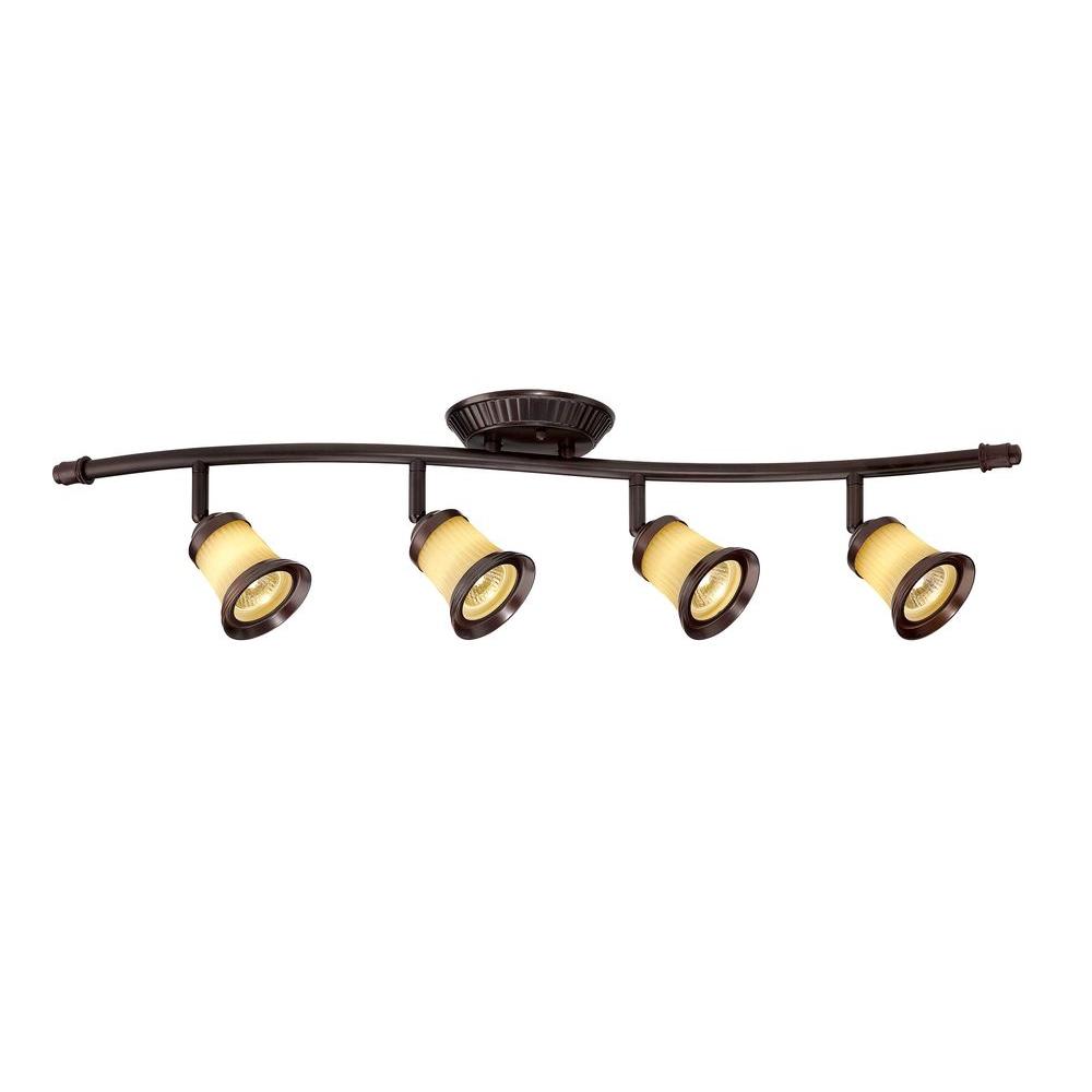 Hampton Bay EC631ABZ 4-Light Antique Bronze Track Lighting 759133