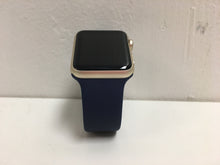 Load image into Gallery viewer, Apple Watch MLC72LL/A 42mm Gold Aluminum Case Midnight Blue Sport Band
