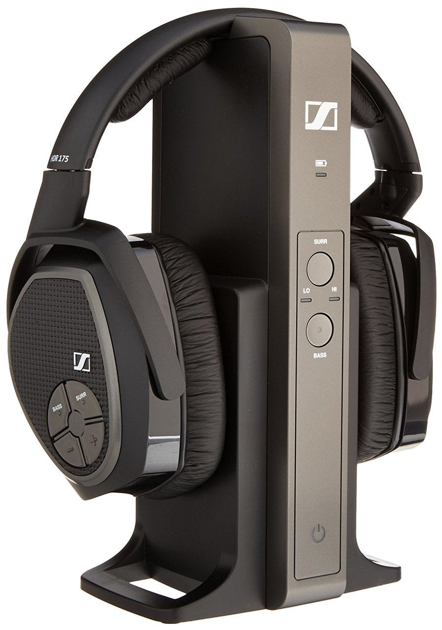 Sennheiser RS 175 TV/HiFi Digital Wireless Headphones System Black 505563, NOB