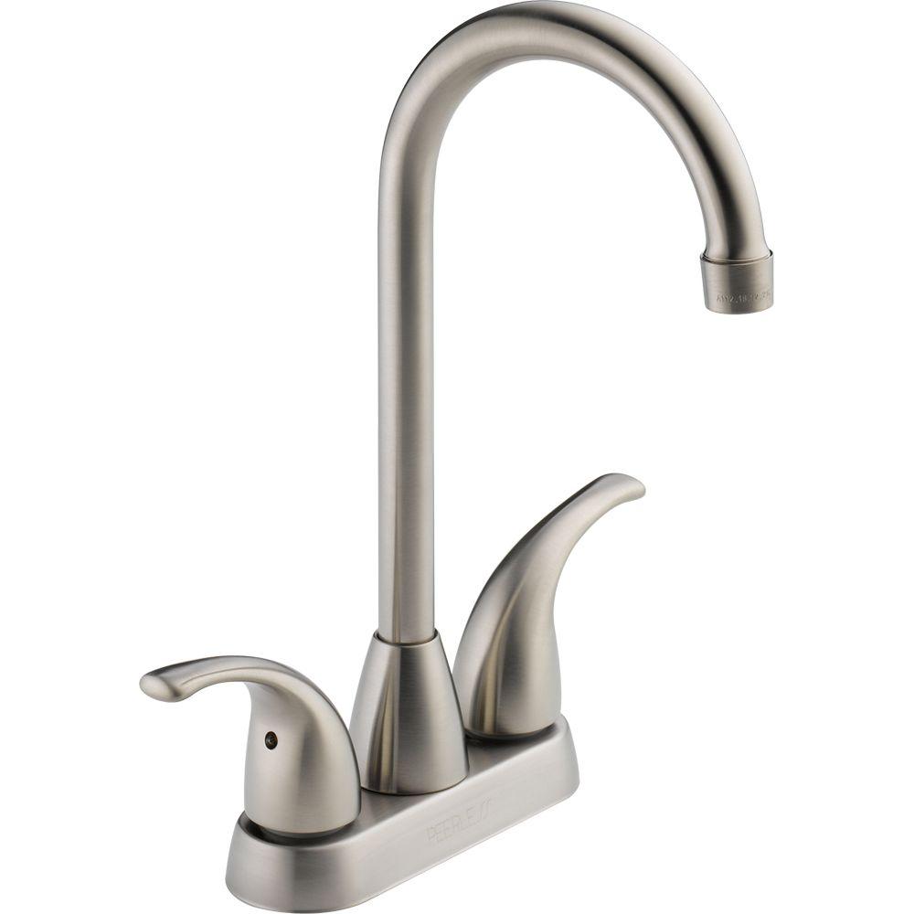 Peerless P288LF-SS Choice 2-Handle Bar Faucet in Stainless