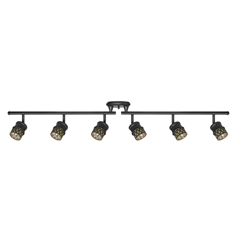 Globe Electric 59086 Kearney 6-Light Foldable Track Lighting Kit ORB