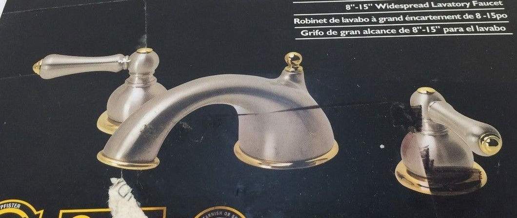 Pfister 8B9-8PMK Georgetown Brushed Nickel Brass Widespread Bath Faucet